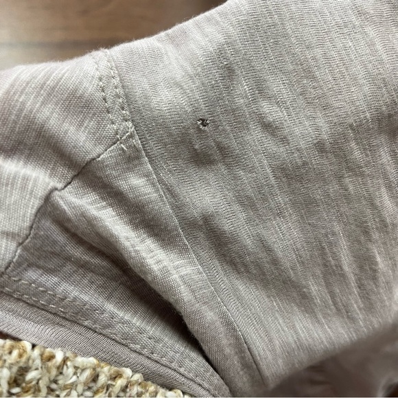 FIG Metro Sleeveless Slub Turtle Cowl Neck Top Grey L - Picture 9 of 9